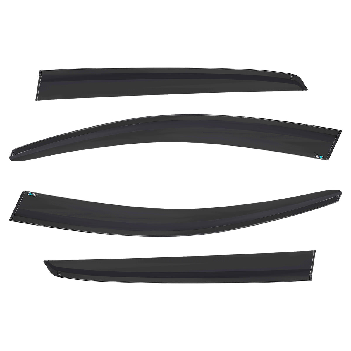 4pcs Of Front & Rear Wind Deflectors for VW: Golf 2003-2009 HB 5D, VW GOLF 2009-2013 HB 5D