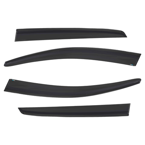 4pcs Of Front & Rear Wind Deflectors for VW: Golf 2003-2009 HB 5D, VW GOLF 2009-2013 HB 5D