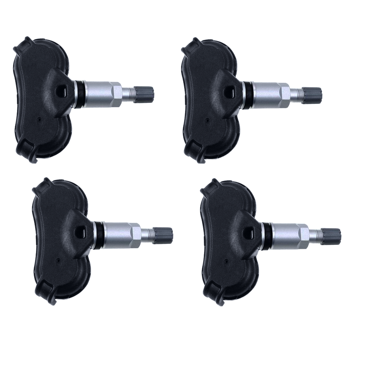 4 pcs Tyre Pressure Sensor TPMS for Hyundai: Accent, Elantra, Equus/Centennial, Genesis, Grand Santa Fé, Grandeur, i10, i20, i20 Active, i30, i40, i800, iload, Ioniq, ix20, ix35, ix55, Kona, Nexo, Porter, Santa Fe, Sonata, Tucson, Veloster