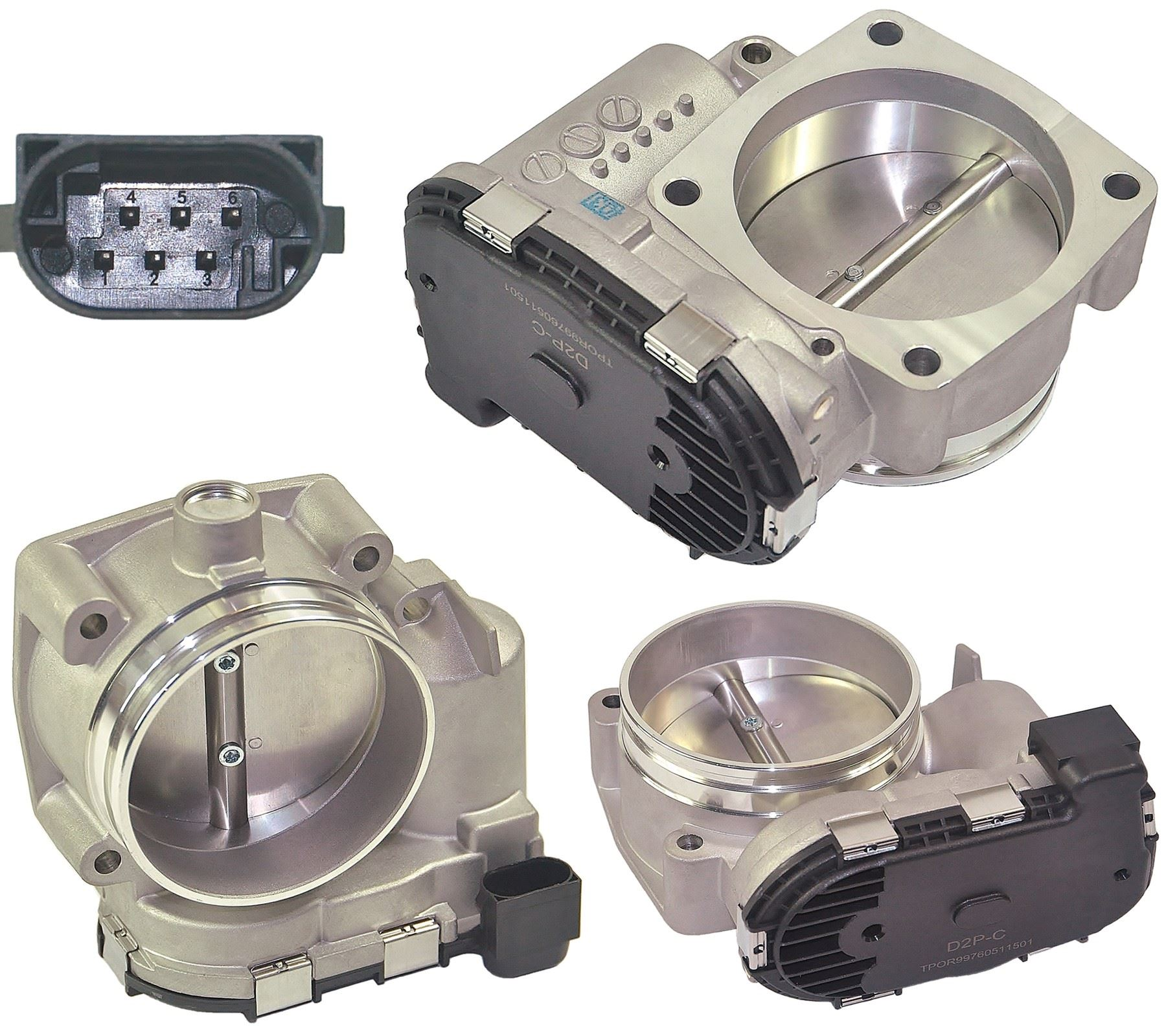 VW Porsche Throttle Body – 6-Pin Electronic – Fits 3.2L R32, Panamera, Macan, Touareg