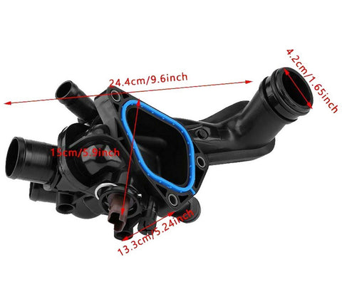 Thermostat Housing And Gasket For Citroën: C3 Picasso, C4 Mini: Mini Peugeot: 2008, 207, 207 CC