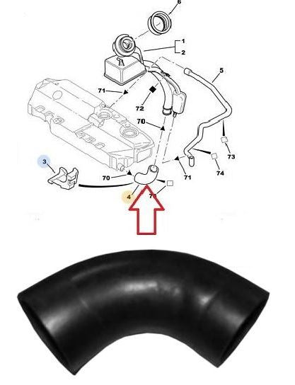 Peugeot 306 1993-2002 Fuel Tank Hose Pipe Elbow To Filler Neck Joint 1505Yx