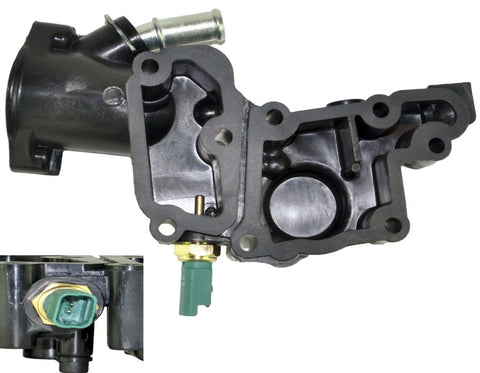 Thermostat With Housing + Sensor For Citroen Berlingo, C2, C3, Nemo, Xsara, Fiat Florino, Qubo, Peugeot 206, 207, 307, Bipper, Partner