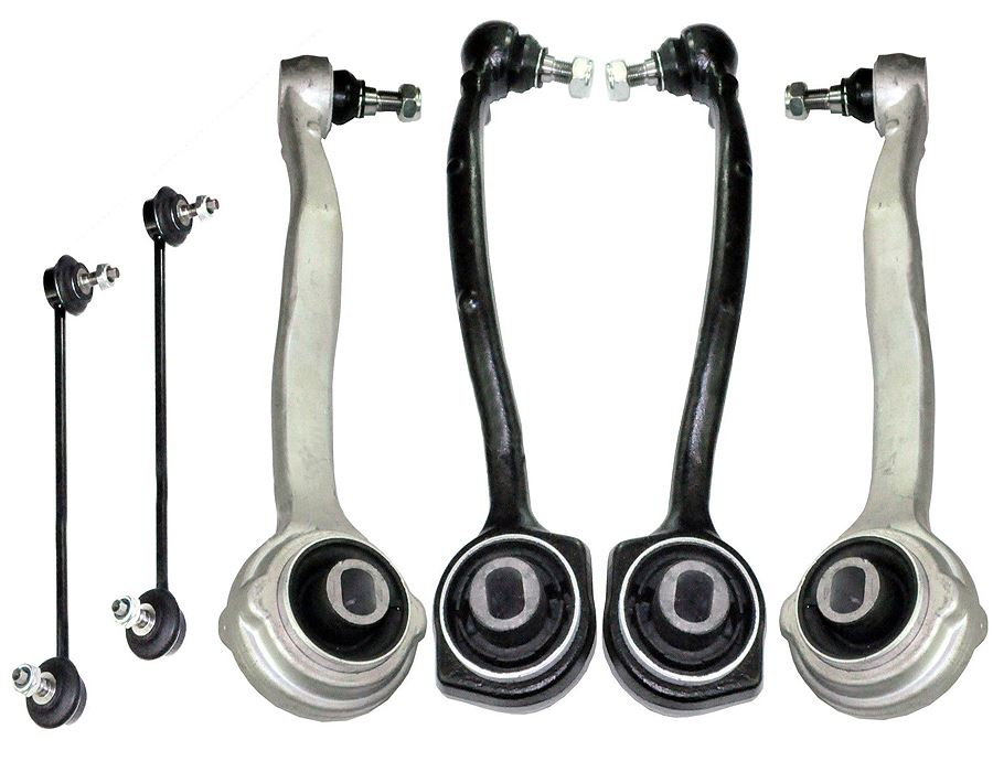 For Mercedes C-Class Front Upper Lower Suspension Wishbone Control Arms Link Kit