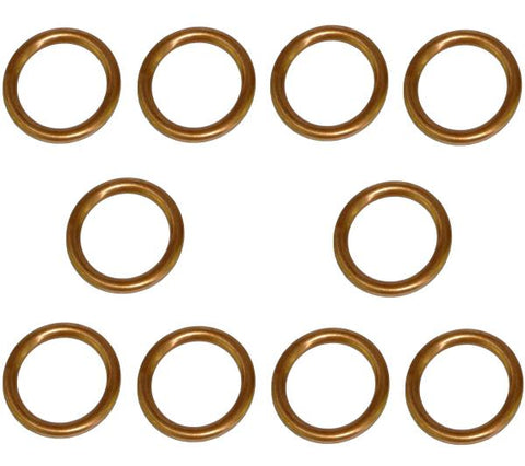 14Mm Oil Sump Plug Washers (Set Of 10) Or Peugeot, Citroen, Volvo & Toyota 30725034, 8653809, 0313.27