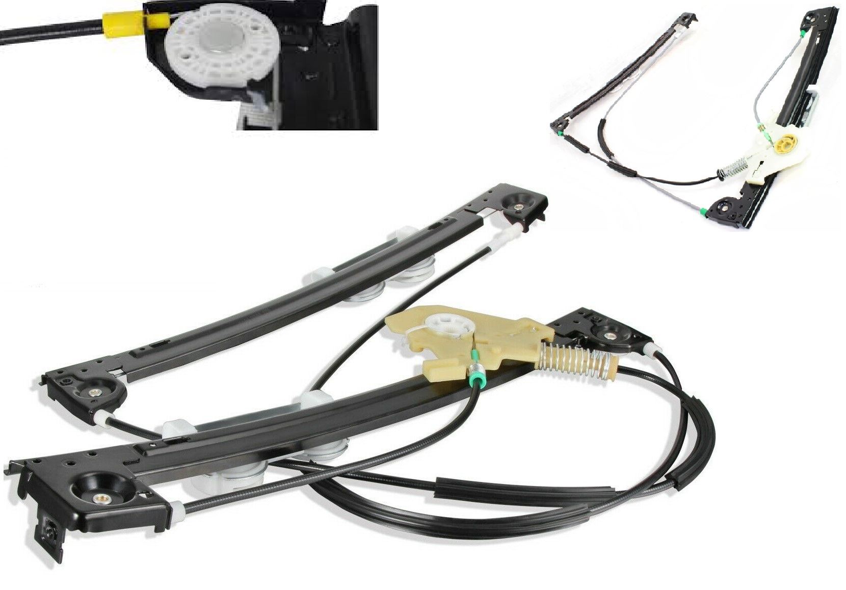 Front Right, Driver Side Window Regulator Repair Kit 51337039452 For Mini R50, R53, R52