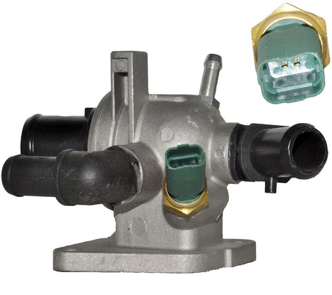 Thermostat + Housing + Sensor For Alfa Romeo, Fiat, Lancia & Vauxhall/Opel 93184200, 55194271