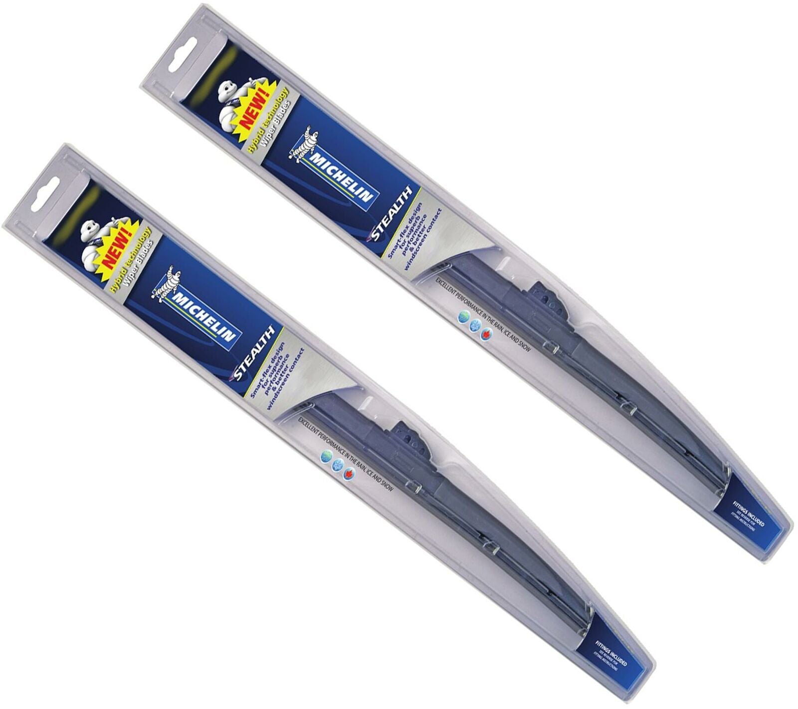 Genuine MICHELIN STEALTH Hybrid Front Wiper Blades Set 400mm/16'' + 500mm/20''