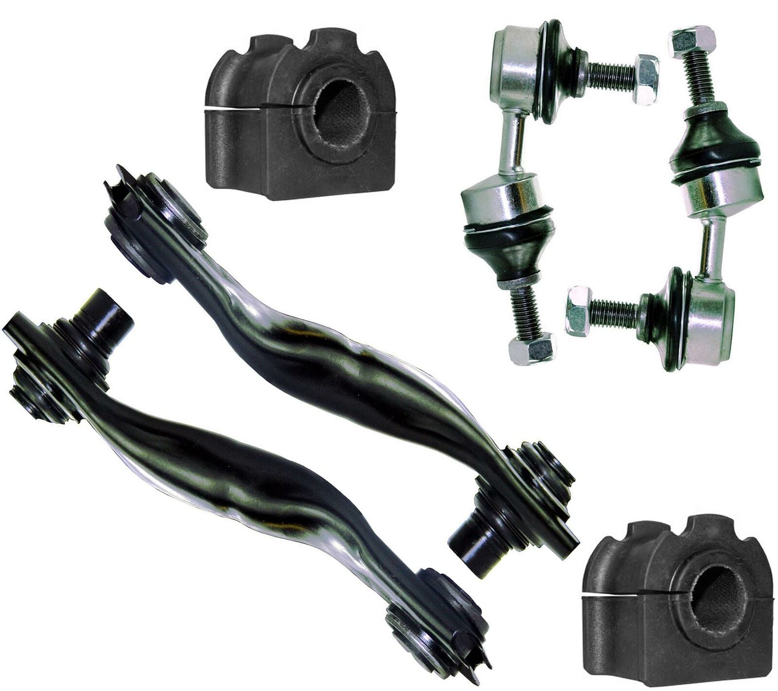 For Jaguar X-Type Rear Lower Control Arms, Anti Roll Bar Bushes & Drop Links Kit C2S20741