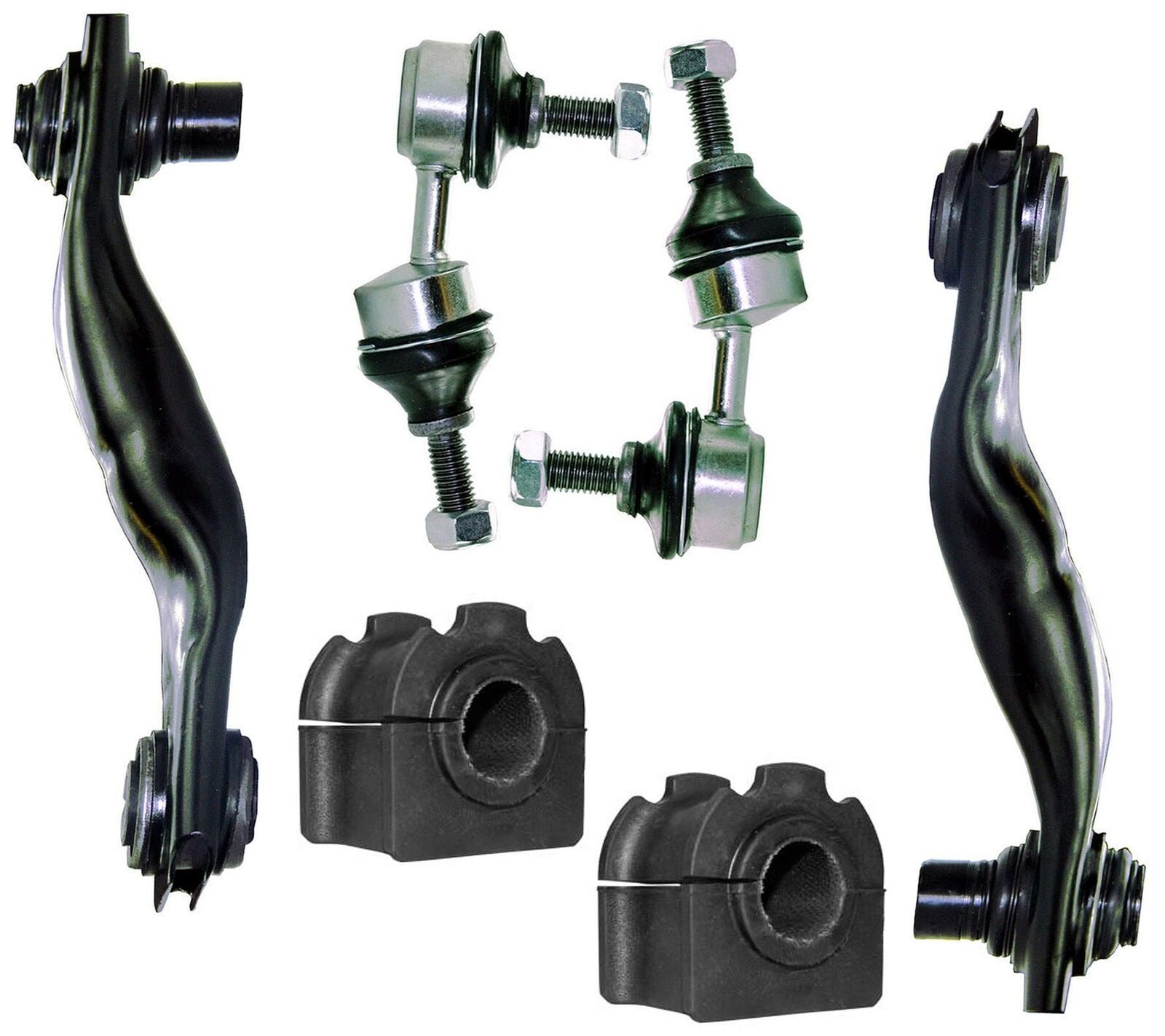 For Jaguar X-Type Rear Lower Control Arms, Anti Roll Bar Bushes & Drop Links Kit C2S20741