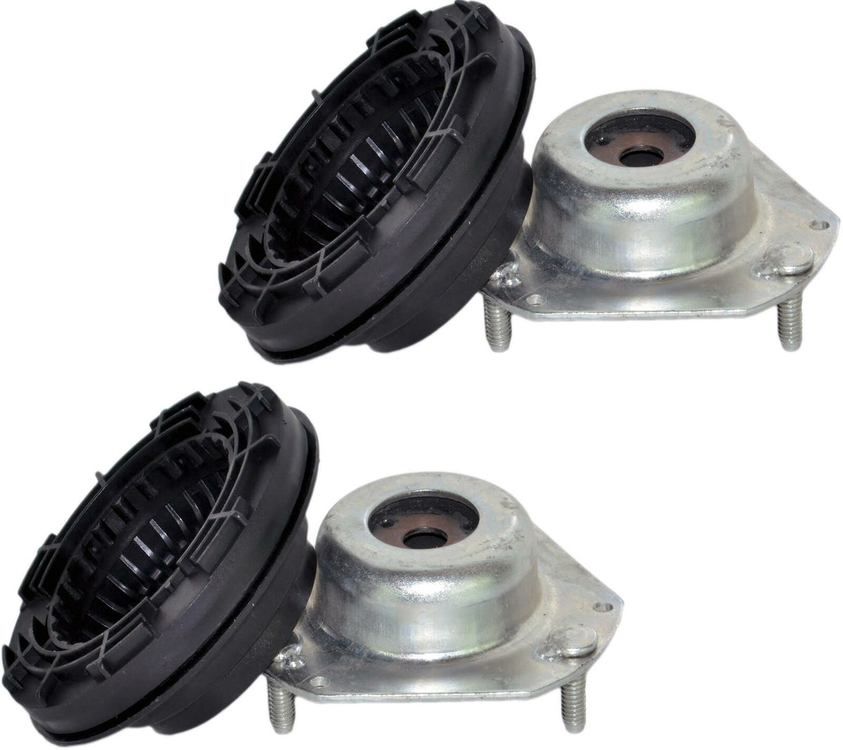 Pair Of Front Suspension Top Strut Mounts & Bearings For Ford Fiesta Mk6 (2008-2017)