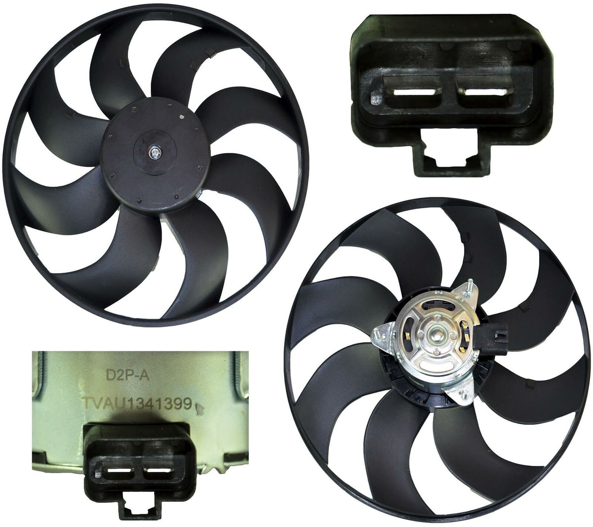 Radiator Cooling Fan With Motor 55703928 For Vauxhall/Opel Corsa D, Mk3 1.4, 1.6T, 1.3 Cdti, 1.7 Cdti