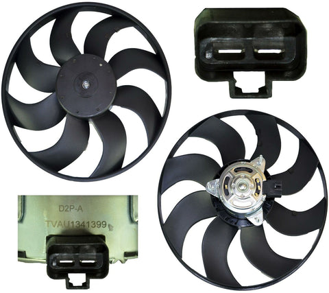 Radiator Cooling Fan With Motor 55703928 For Vauxhall/Opel Corsa D, Mk3 1.4, 1.6T, 1.3 Cdti, 1.7 Cdti