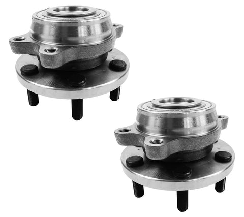 Front Hub Wheel Bearing Kit Pair Inc ABS Sensor For Nissan Pathfinder R51