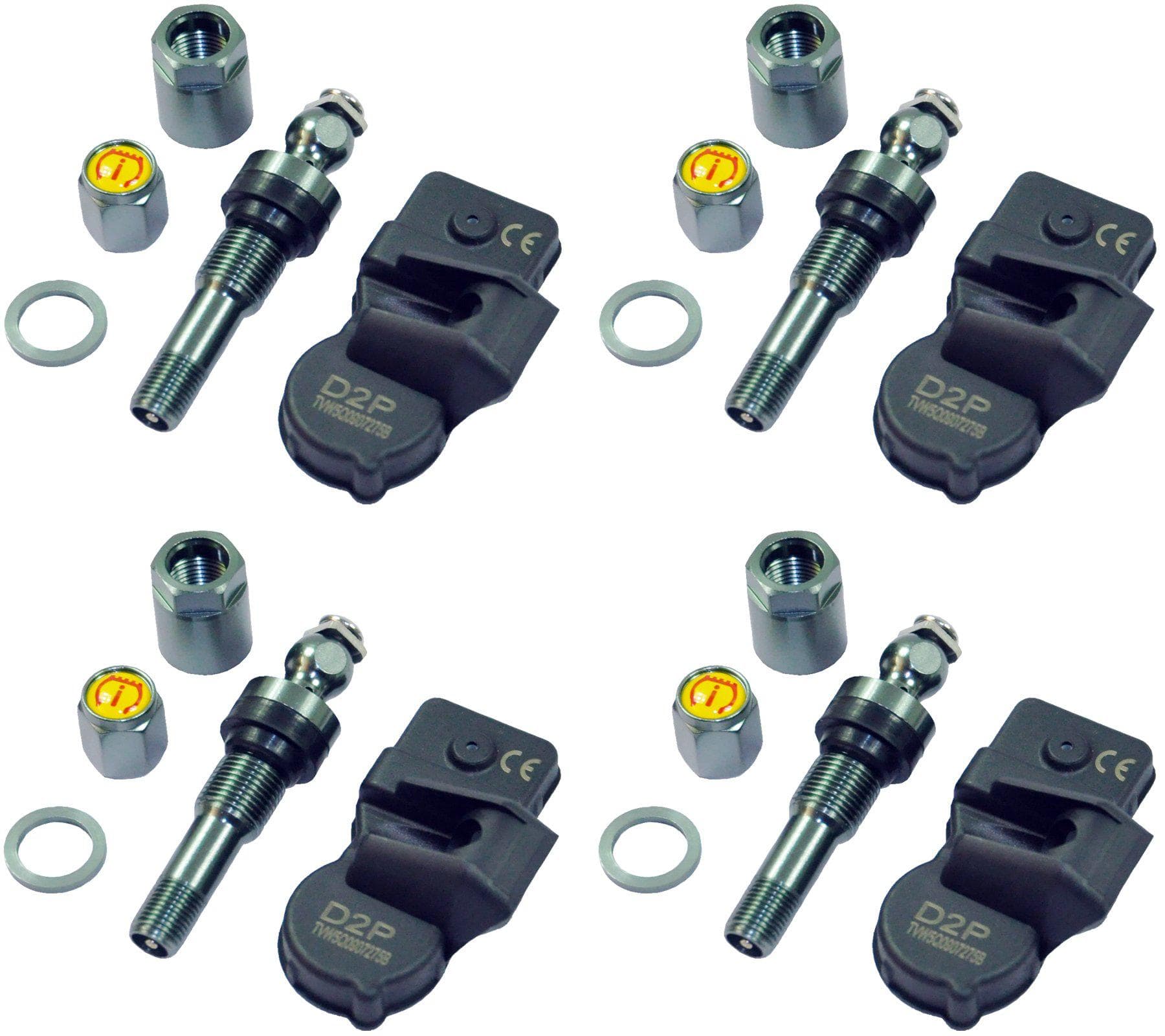 Set Of 4 Tyre Pressure Sensor Tpms Valve For Audi/Vw/Seat/Skoda/Bentley/Porsche-D2P Autoparts