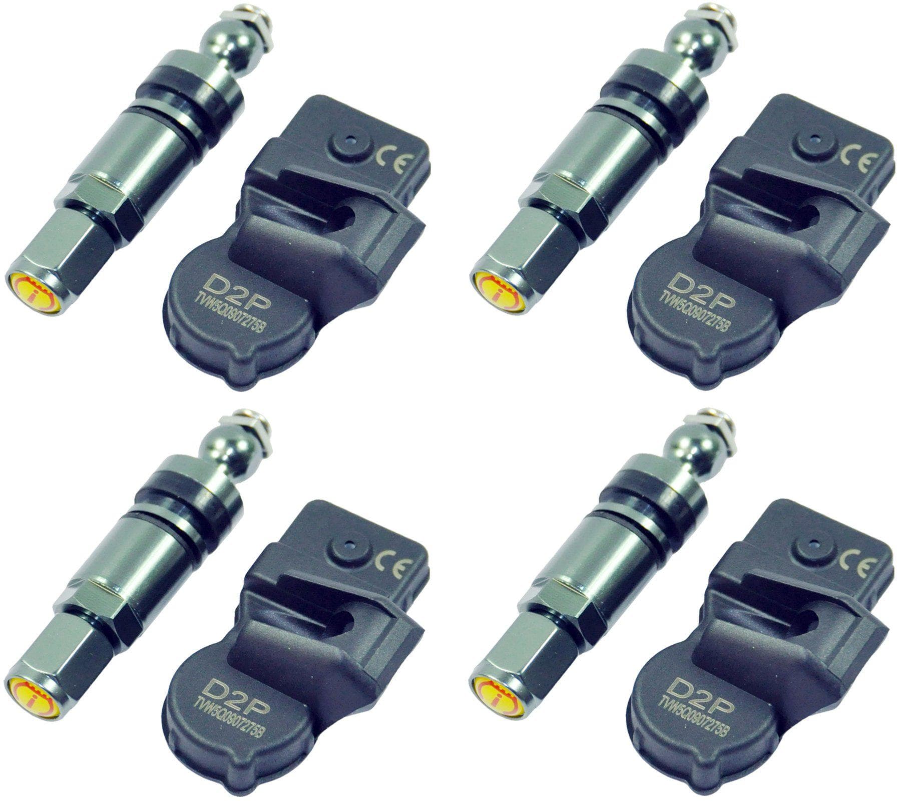Set Of 4 Tyre Pressure Sensor Tpms Valve For Audi/Vw/Seat/Skoda/Bentley/Porsche-D2P Autoparts